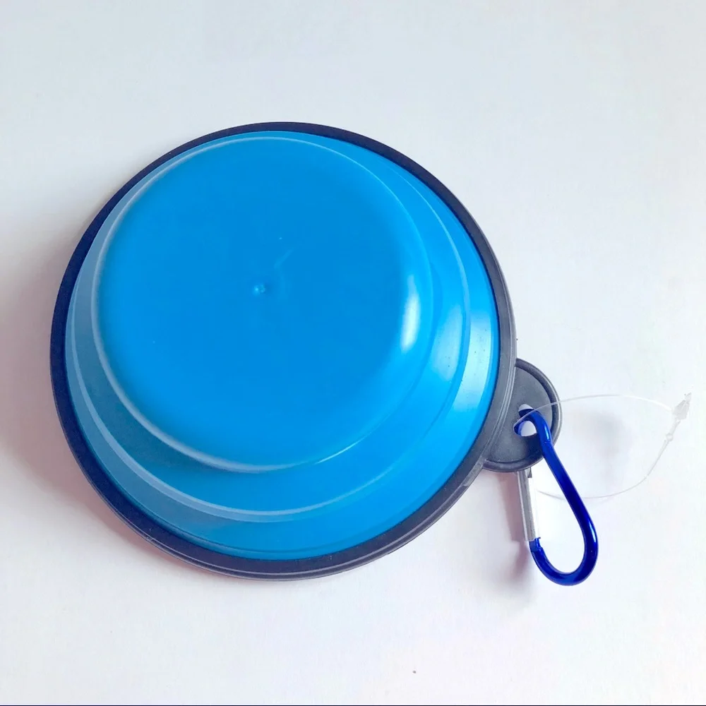 3/$15 NEW Pet Collapsible Bowl 12oz Blue, 1 Bowl